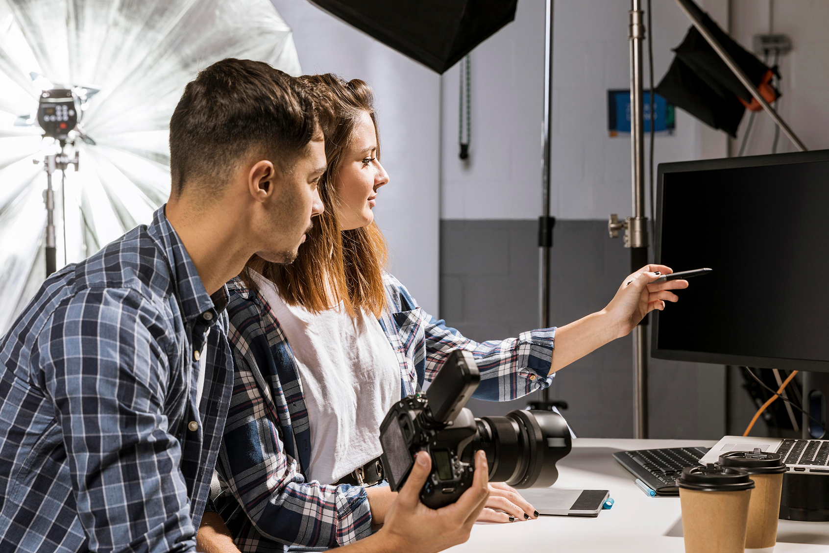 Photography team at work